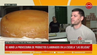 Se abri&oacute; la proveedur&iacute;a de productos elaborados en la escuela "Las Delicias"